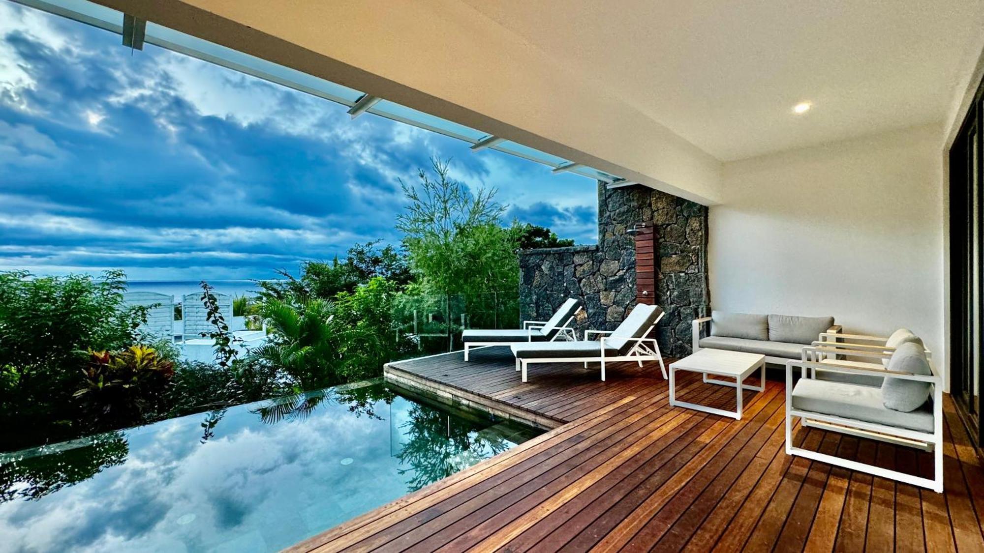 Appartement De Luxe Piscine Et Vue Mer Rivière Noire Eksteriør billede