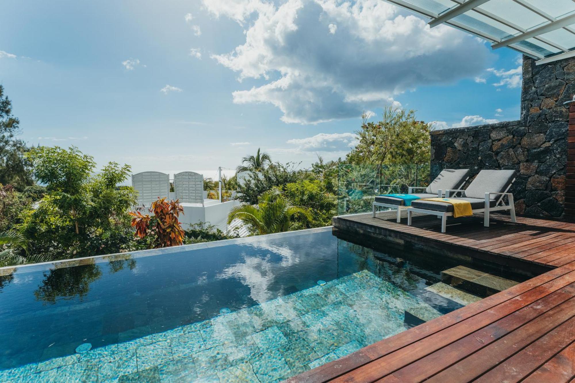 Appartement De Luxe Piscine Et Vue Mer Rivière Noire Eksteriør billede